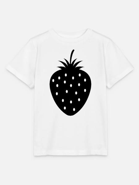 Erdbeere - Stanley/Stella Kinder T-Shirt MINI CREATOR - Weiß
