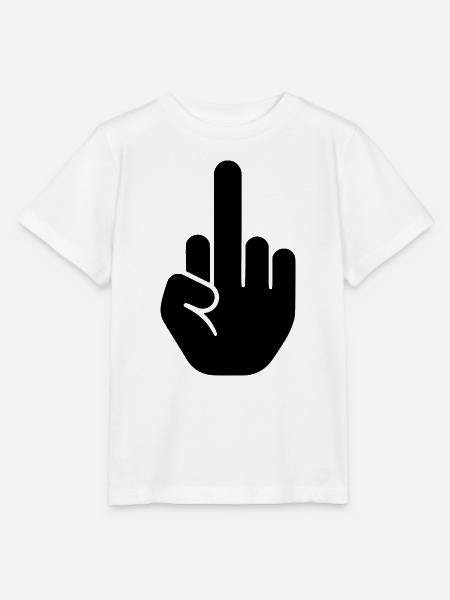 Mittelfinger - Stanley/Stella Kinder T-Shirt MINI CREATOR - Weiß