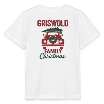 Family Christmas Truck - Stanley/Stella Kinder T-Shirt MINI CREATOR  - Weiß - Vorne - Maike (125cm)