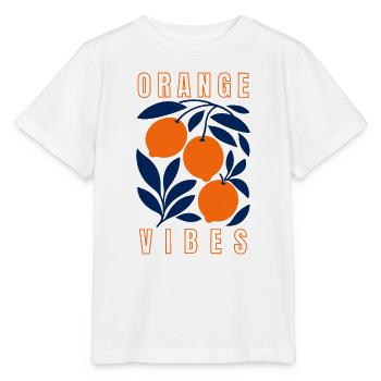 Orange Vibes - Stanley/Stella Kinder T-Shirt MINI CREATOR  - Weiß - Vorne - Maike (125cm)