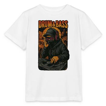 Schlagzeug und Bass - Stanley/Stella Kinder T-Shirt MINI CREATOR  - Weiß - Vorne - Maike (125cm)