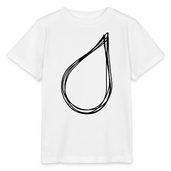 Tropfen handgezeichnet - Stanley/Stella Kinder T-Shirt MINI CREATOR  - Weiß - Vorne - Maike (125cm)