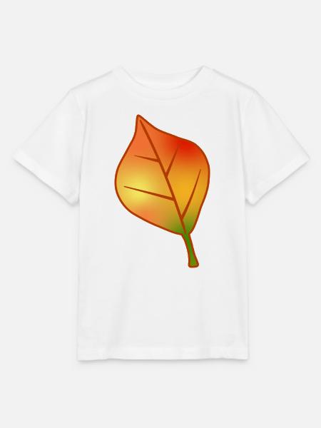 Herbstblattgradient - Stanley/Stella Kinder T-Shirt MINI CREATOR - Weiß