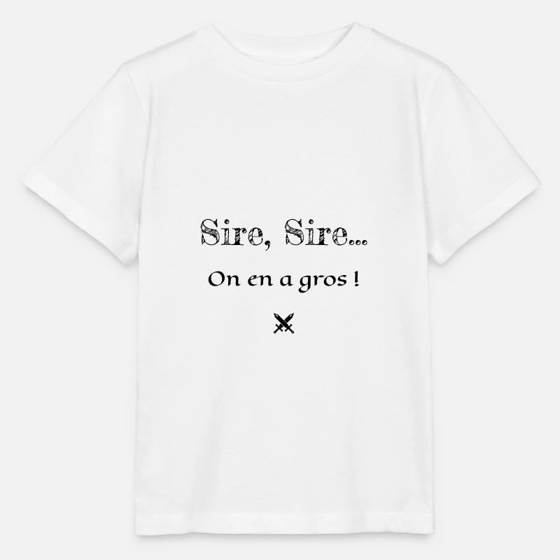 On en a gros ! Kaameløtt - Citation Perceval - T-shirt bio MINI CREATOR Stanley/Stella Enfant - blanc