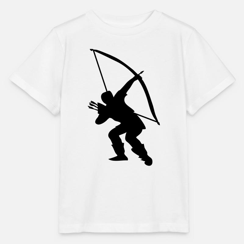 Archery longbow medieval design - T-shirt bio MINI CREATOR Stanley/Stella Enfant - blanc
