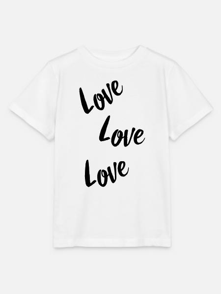 love love love - Stanley/Stella Kinder T-Shirt MINI CREATOR - Weiß