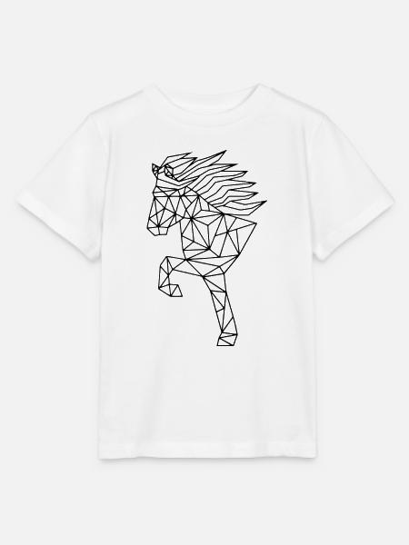 Geometrischer Tölter schwarz - Stanley/Stella Kinder T-Shirt MINI CREATOR - Weiß