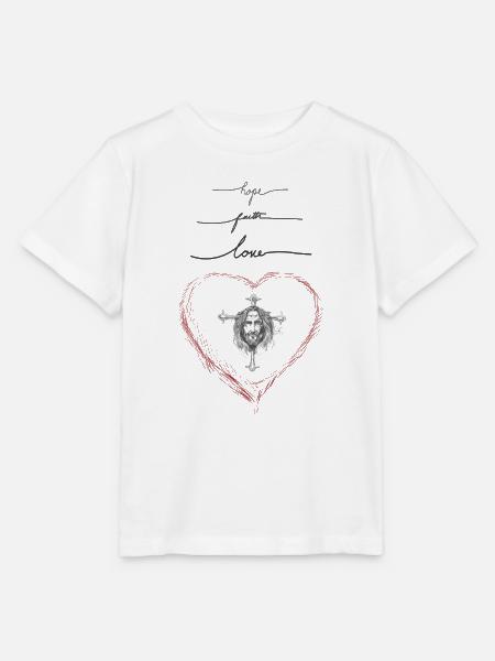 Jesus in love - Stanley/Stella Kinder T-Shirt MINI CREATOR - Weiß