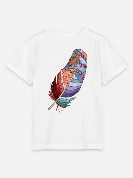 Feder - Stanley/Stella Kinder T-Shirt MINI CREATOR  - Weiß