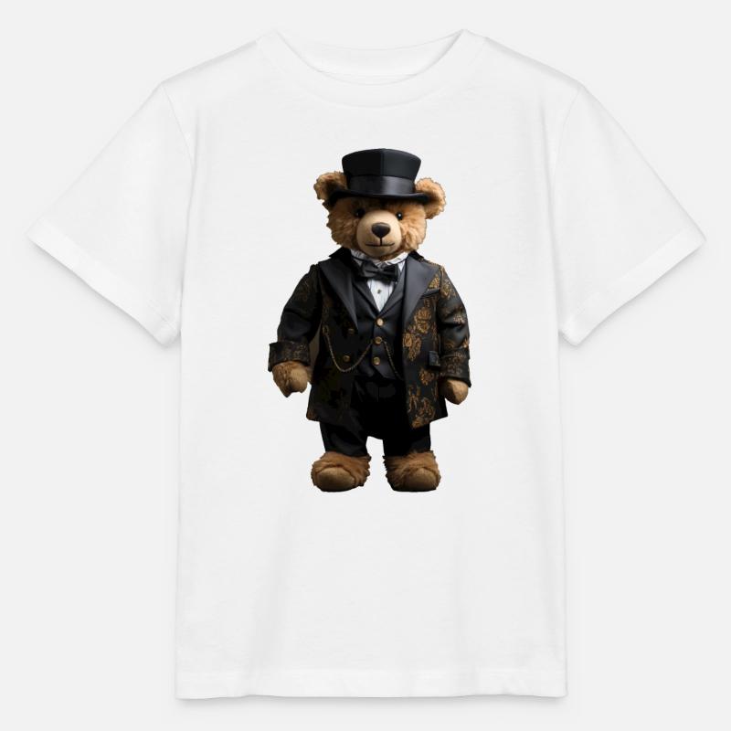 Clothes make the man, even with bears - Stanley/Stella MINI CREATOR Kids’ T-Shirt - white