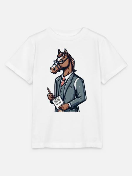 Cute Horse Teacher - Stanley/Stella Kinder T-Shirt MINI CREATOR  - Weiß