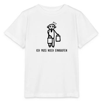 Muss noch einkaufen - Stanley/Stella Kinder T-Shirt MINI CREATOR  - Weiß - Vorne - Maike (125cm)