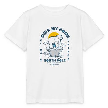 Eisbear Arctic climate change North Pole melting ice - Stanley/Stella MINI CREATOR Kids’ T-Shirt - white - Front - Maike (125cm)