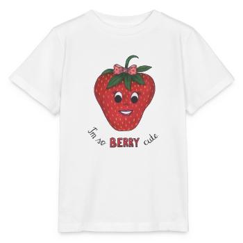 Erdbeere - Stanley/Stella Kinder T-Shirt MINI CREATOR  - Weiß - Vorne - Maike (125cm)