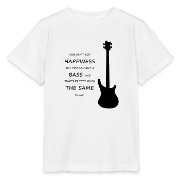 Cadeau de passe-temps pour instrument de basse - T-shirt bio MINI CREATOR Stanley/Stella Enfant - blanc - Devant - Maike (125cm)
