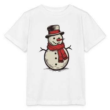 Schneemann - Stanley/Stella Kinder T-Shirt MINI CREATOR  - Weiß - Vorne - Maike (125cm)