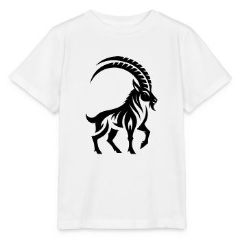 Sternzeichen Steinbock Tattoo - Stanley/Stella Kinder T-Shirt MINI CREATOR  - Weiß - Vorne - Maike (125cm)