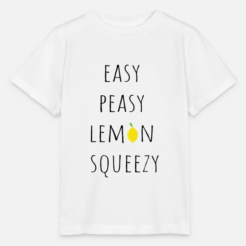 Easy peasy lemon squeezy - Stanley/Stella Kinder T-Shirt MINI CREATOR  - Weiß