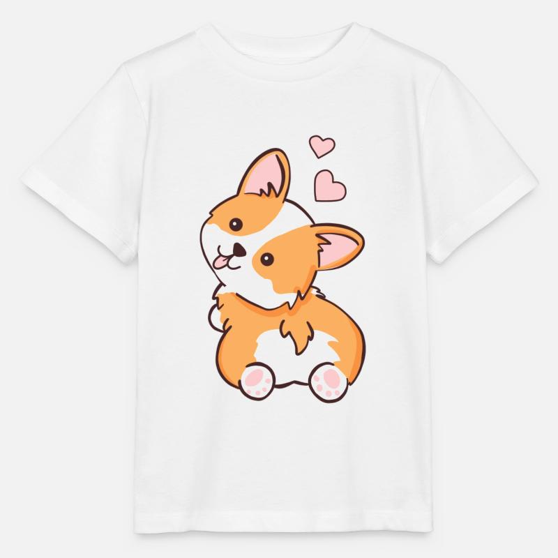 Corgi - T-shirt bio MINI CREATOR Stanley/Stella Enfant - blanc