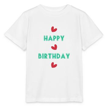 ALLES GUTE ZUM GEBURTSTAG!. ALLES GUTE ZUM GEBURTSTAG!. JAHRESTAG. - Stanley/Stella Kinder T-Shirt MINI CREATOR  - Weiß - Vorne - Maike (125cm)
