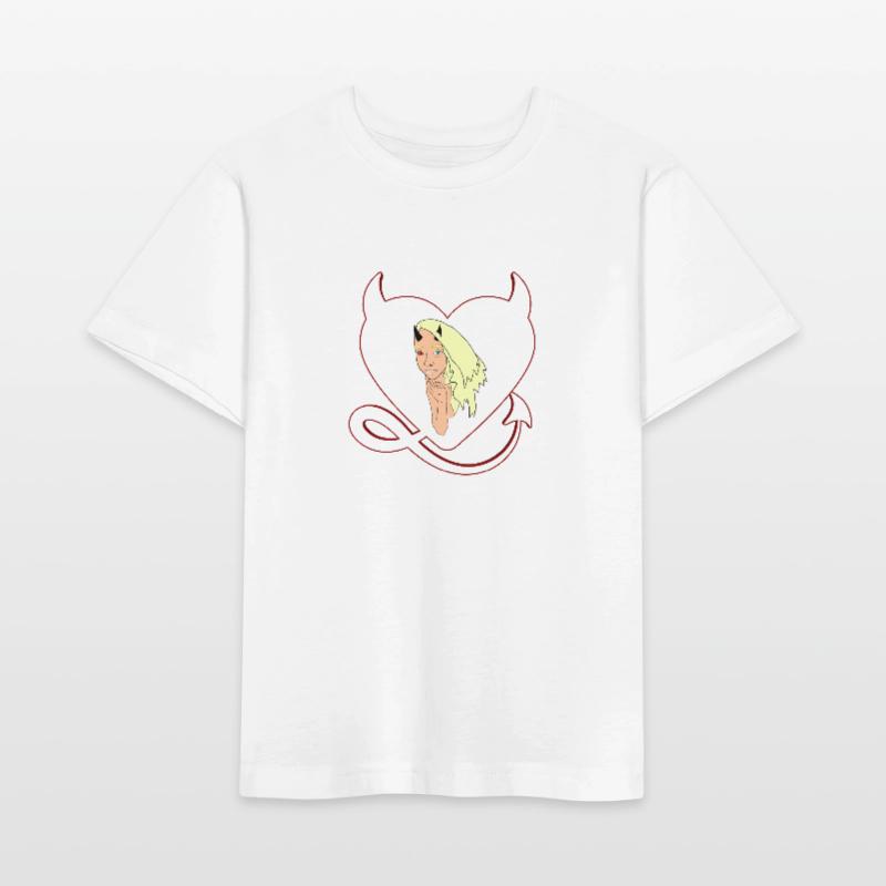 Devil with devil's heart Devil devil's female Stanley/Stella MINI CREATOR Kids’ T-Shirt