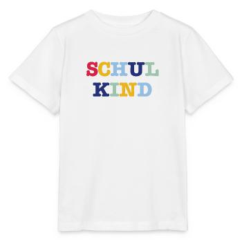 Schoolchild lettering colorful - Stanley/Stella MINI CREATOR Kids’ T-Shirt - white - Front - Maike (125cm)