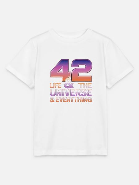 Life Universe Everything 42 Antwort - Stanley/Stella Kinder T-Shirt MINI CREATOR - Weiß
