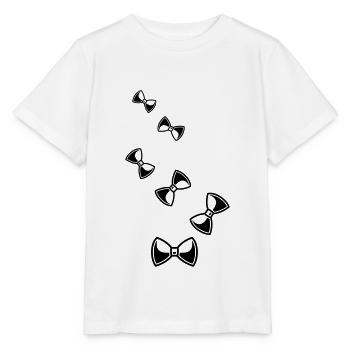 Nœud papillon Gentleman - T-shirt bio MINI CREATOR Stanley/Stella Enfant - blanc - Devant - Maike (125cm)