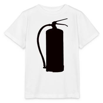 Conception d’extincteur - T-shirt bio MINI CREATOR Stanley/Stella Enfant - blanc - Devant - Maike (125cm)