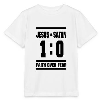 Jésus - Jésus-Christ - Équipe Jésus - Dieu - T-shirt bio MINI CREATOR Stanley/Stella Enfant - blanc - Devant - Maike (125cm)