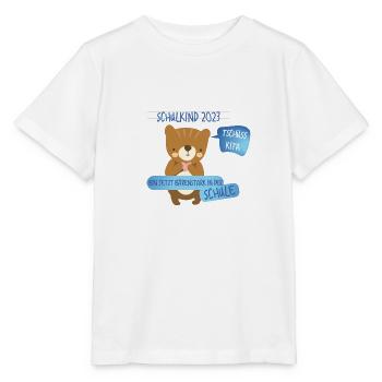 Tschüß Kita - Schulkind - Stanley/Stella Kinder T-Shirt MINI CREATOR  - Weiß - Vorne - Maike (125cm)