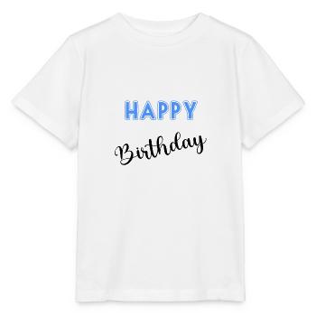 ALLES GUTE ZUM GEBURTSTAG, ALLES GUTE ZUM GEBURTSTAG, GEBURTSTAG, GEBURTSTAG - Stanley/Stella Kinder T-Shirt MINI CREATOR  - Weiß - Vorne - Maike (125cm)