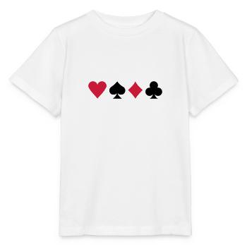 Poker - Stanley/Stella Kinder T-Shirt MINI CREATOR  - Weiß - Vorne - Maike (125cm)