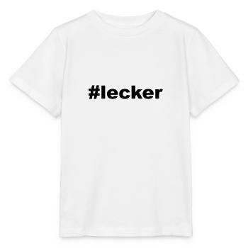 hashtag lecker - Stanley/Stella Kinder T-Shirt MINI CREATOR  - Weiß - Vorne - Maike (125cm)