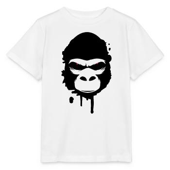 Une tête de gorille Graffiti - T-shirt bio MINI CREATOR Stanley/Stella Enfant - blanc - Devant - Maike (125cm)