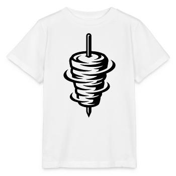 Doner kebab skewer - Stanley/Stella MINI CREATOR Kids’ T-Shirt - white - Front - Maike (125cm)