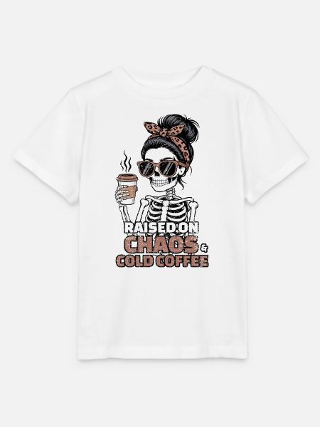 Chaos und Kaffee: Skelett-Stil - Stanley/Stella Kinder T-Shirt MINI CREATOR - Weiß