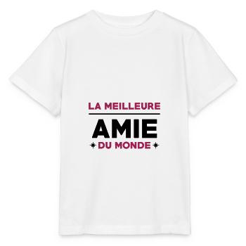 La meilleur amie du monde - T-shirt bio MINI CREATOR Stanley/Stella Enfant - blanc - Devant - Maike (125cm)