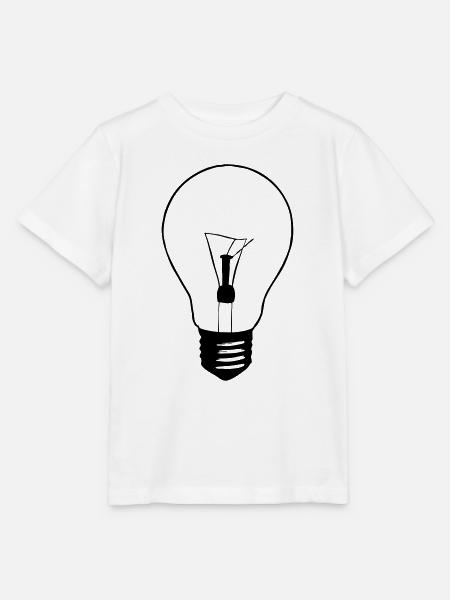 Glühbirne - Stanley/Stella Kinder T-Shirt MINI CREATOR - Weiß