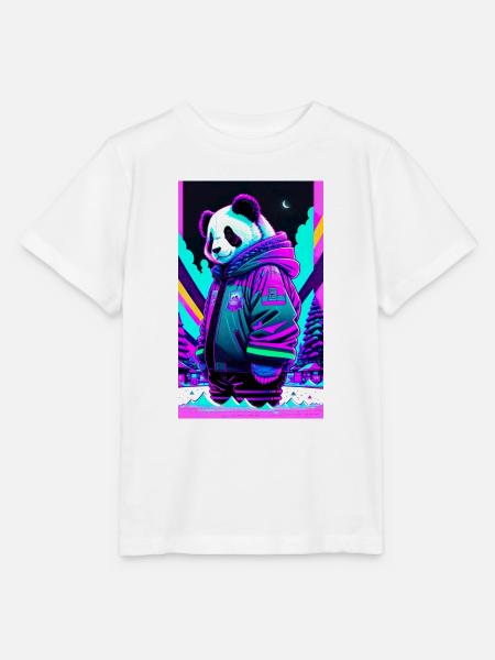 Panda casual - Stanley/Stella Kinder T-Shirt MINI CREATOR - Weiß