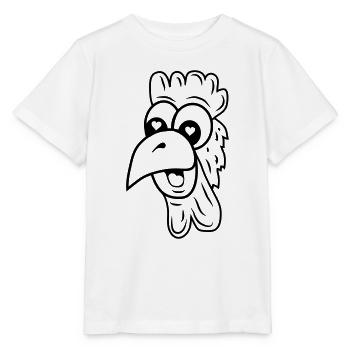 Poulet amoureux - T-shirt bio MINI CREATOR Stanley/Stella Enfant - blanc - Devant - Maike (125cm)