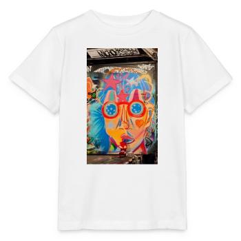 Graffity Explorer - Stanley/Stella Kinder T-Shirt MINI CREATOR  - Weiß - Vorne - Maike (125cm)