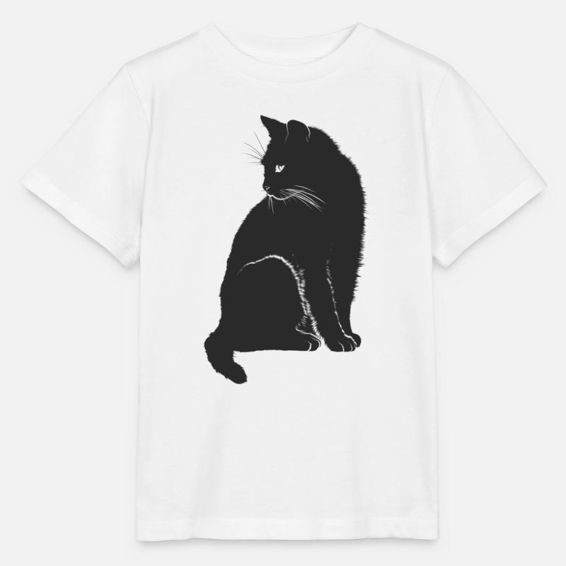 chat - T-shirt bio MINI CREATOR Stanley/Stella Enfant - blanc
