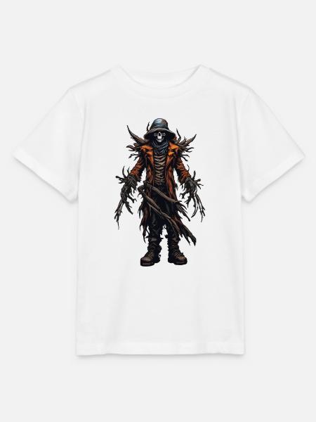 Vogelscheuche / Erntehelfer / Maisfeld / Feld - Stanley/Stella Kinder T-Shirt MINI CREATOR - Weiß
