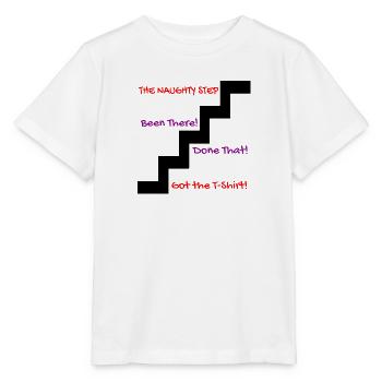 naughty step - Stanley/Stella MINI CREATOR Kids’ T-Shirt - white - Front - Maike (125cm)