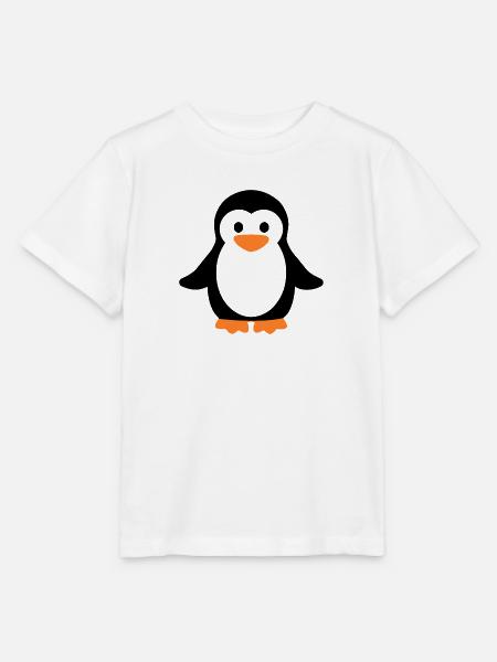 Pinguin - Stanley/Stella Kinder T-Shirt MINI CREATOR  - Weiß
