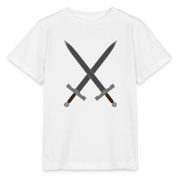 gekreuzte Schwerter - Stanley/Stella Kinder T-Shirt MINI CREATOR  - Weiß - Vorne - Maike (125cm)