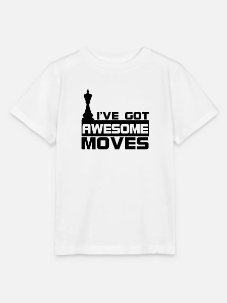 I've Got Awesome Moves Chess Pieces Chess Player - Stanley/Stella Kinder T-Shirt MINI CREATOR - Weiß