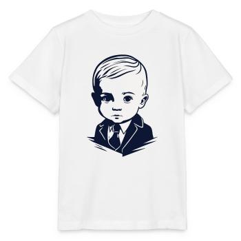 Junger Gentleman - Stanley/Stella Kinder T-Shirt MINI CREATOR  - Weiß - Vorne - Maike (125cm)