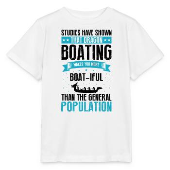 Bateau-dragon et équipage de bateau-dragon - T-shirt bio MINI CREATOR Stanley/Stella Enfant - blanc - Devant - Maike (125cm)